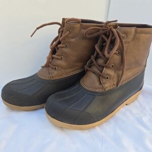 Sperry Women's Unisex Size 4M Duck Boots Waterproof Lace Up Outdoors Hiking